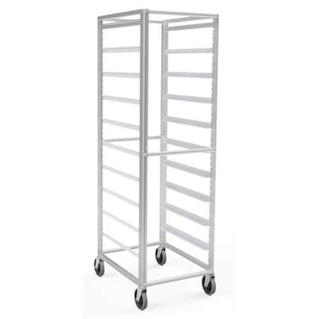 Lockwood Manufacturing Full Height 10 Tray Rack, Adjust Slides, 6" Centers For 18" Wide Pans RR69-10